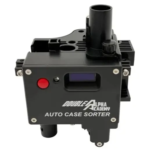 Automatic case sorter for Dillon presses. Detects incorrect and upside-down cases before entering the shell plate, reducing jams and increasing reloading speed. Dillon mounting kit not included.